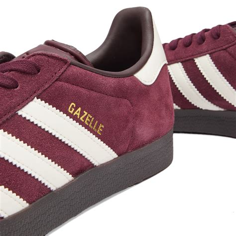 adidas fake leather gazelle|gazelle adidas maroon.